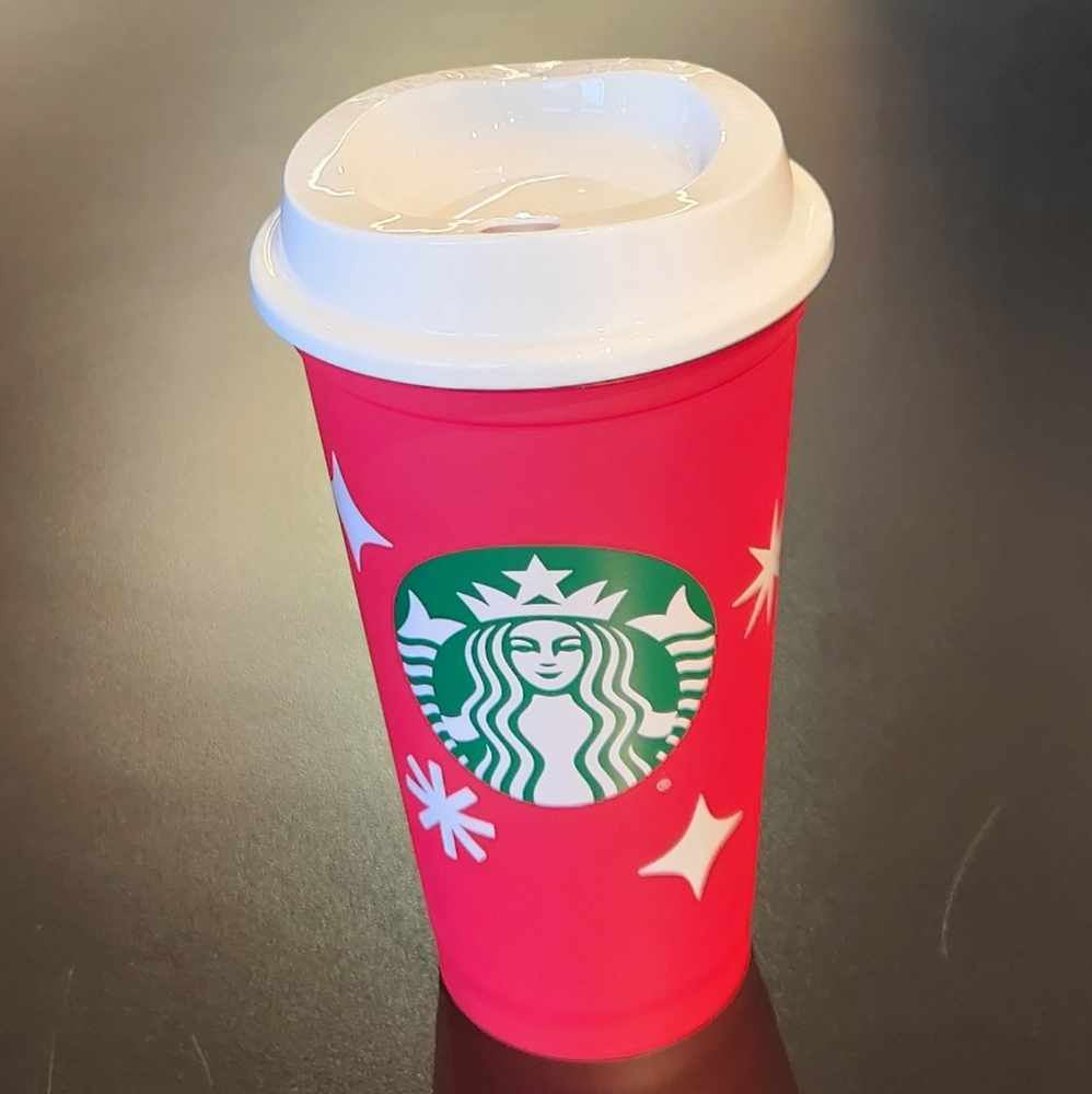 *NEW* Starbucks Holiday 2022 Cup 25th ANNIVERSARY 16oz Reusable lidded cup